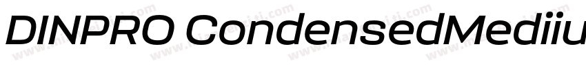 DINPRO CondensedMediium字体转换